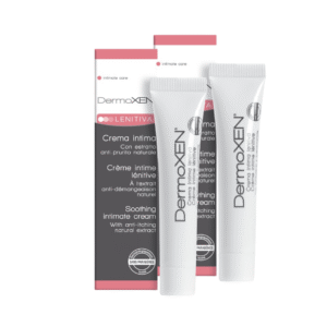 2-in-1 =  Dermoxen Lenitiva rahustav intiimkreem tugeva sügeluse ja punetuse korral, 20 ml (2 tk)