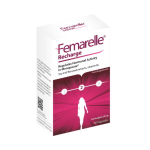 Femarelle Recharge 50+ menopausis naistele, kuumahood, õine higistamine, unehäired, südamepekslemine, libiido langus.