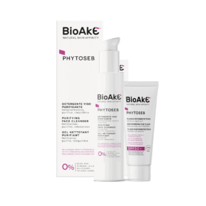 Bioake Phytoseb näopuhastusgeel ja SPF50 näokreem rasusele, kombineeritud ja aknele kalduvale nahale