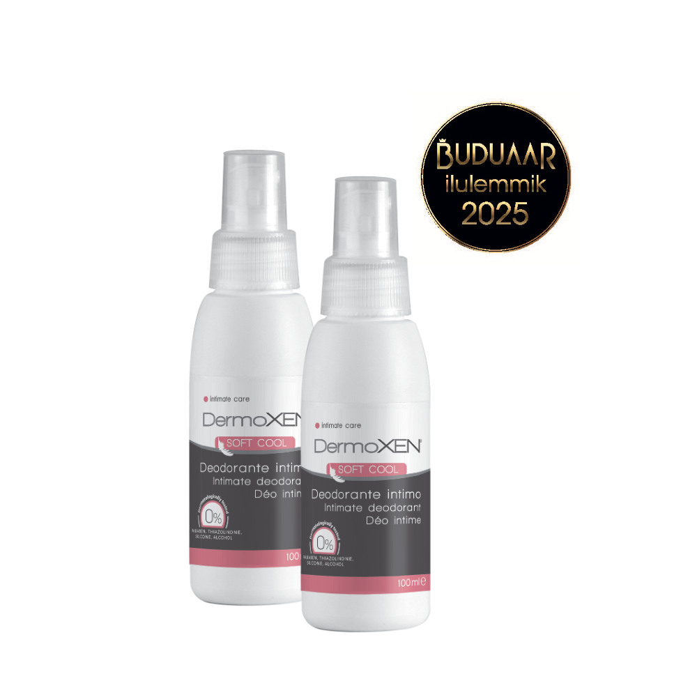 2 x Ebameeldiva lõhna neutraliseerimiseks – Dermoxen Soft Cool intiimdeodorant, 100 ml